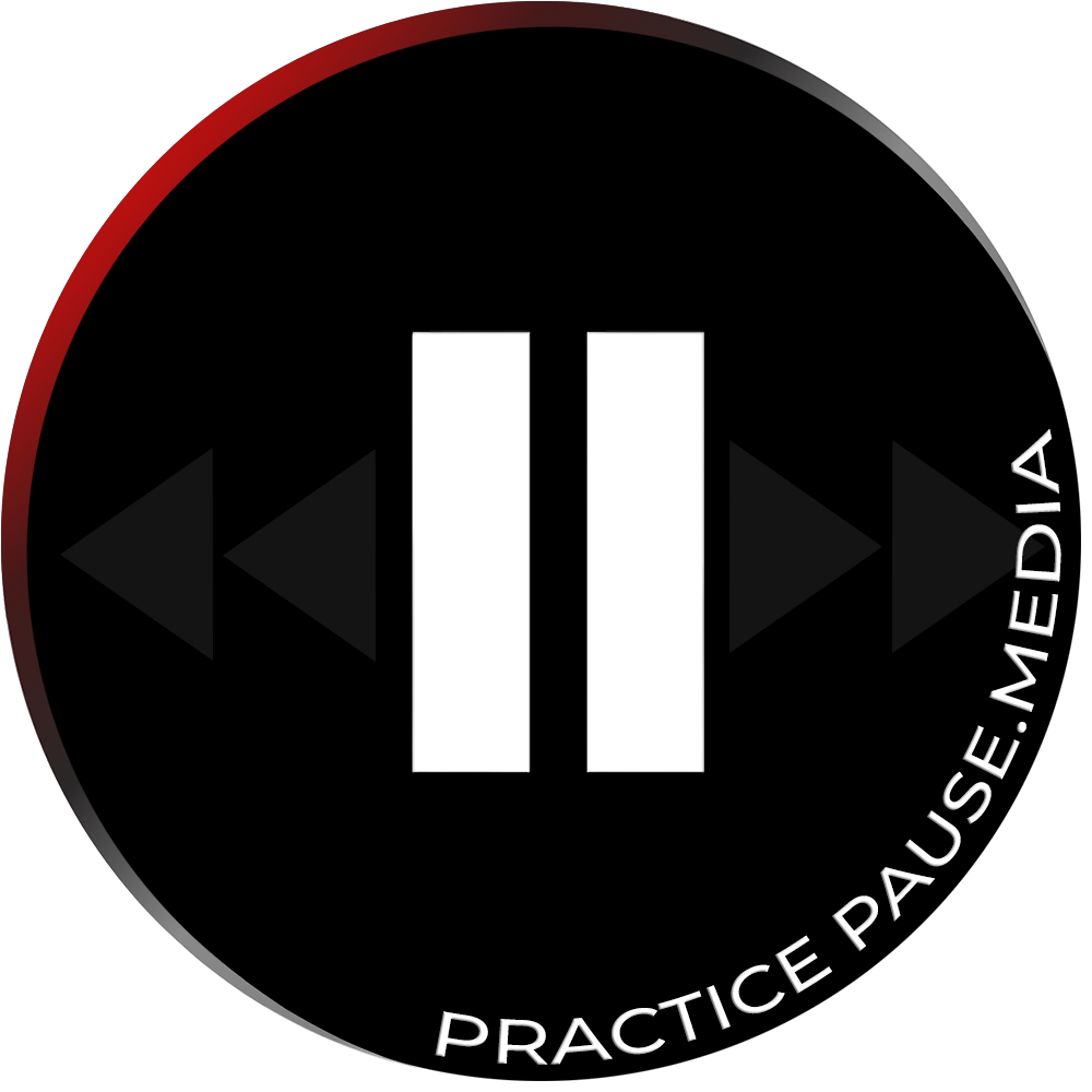 Practice Pause Media circular brand mark